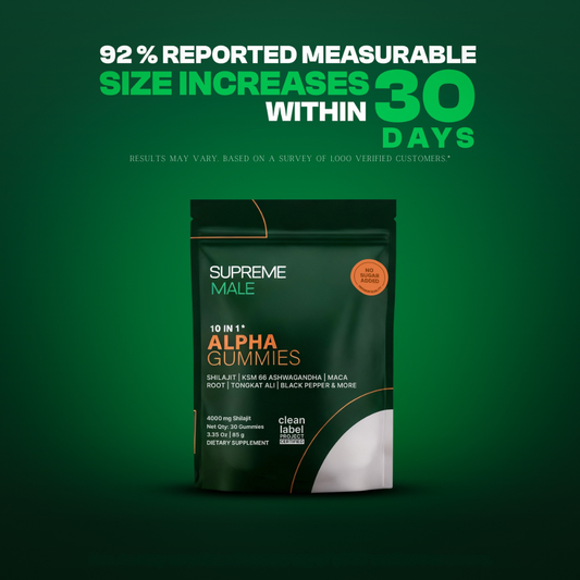 SUPREMEMALE™ |  Get +3 Inches Longer & Rock Hard (SALE)